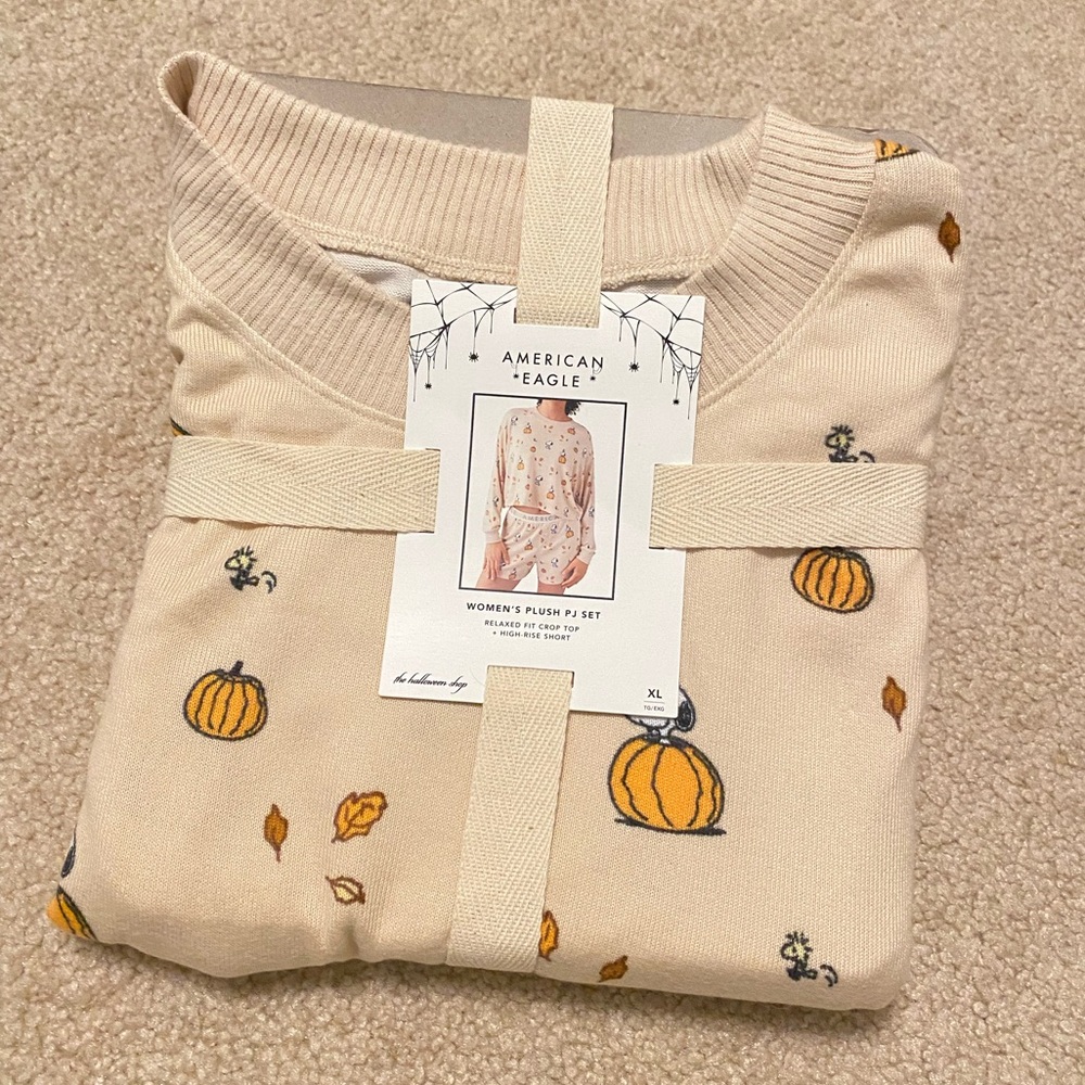 AE Plush Snoopy Fall PJ Set